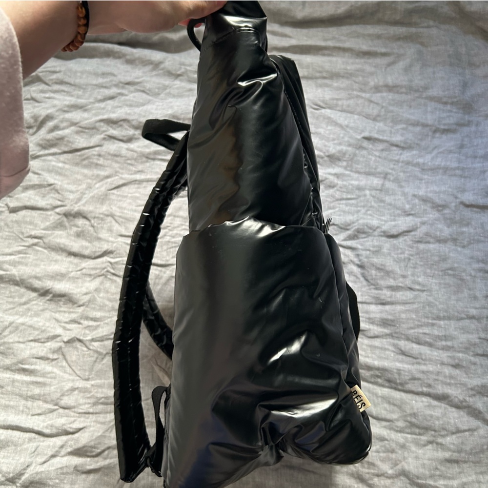 BEIS The Cargo Puff Backpack in Black Travel - Picture 7 of 13